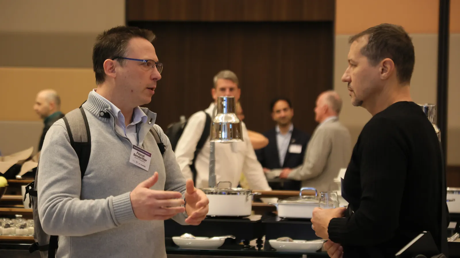Delegates in a keynote discussion session