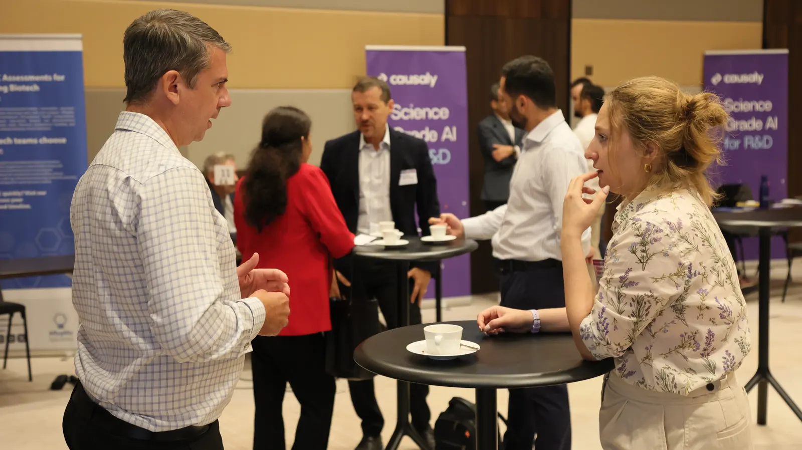 Delegates in a keynote discussion session