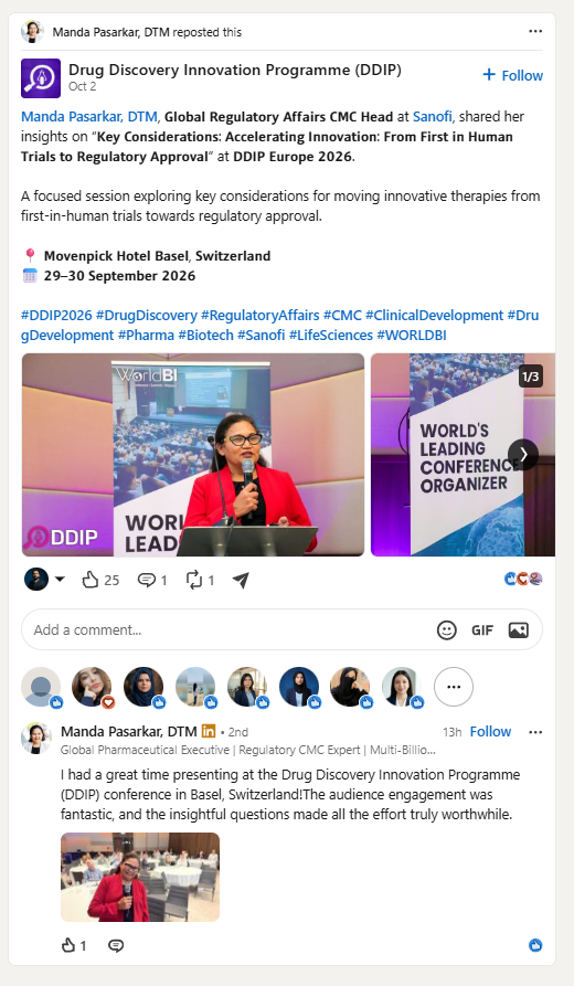 Manda Pasarkar, Sanofi